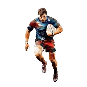 Rugby Sport Self Adhesive Vinyl Sticker