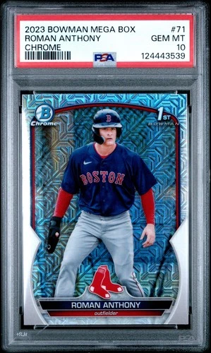 2023 Bowman Chrome Mega Box Roman Anthony #71 PSA 10 GEM MINT Prospect 1st