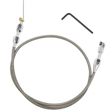 Braided Throttle Cable Kit Compatible with 97-07 Chevrolet/Chevy LS1 Engine 4...