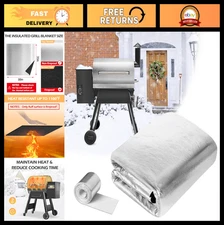 Insulated Grill Blanket for Winter Heat Retention - Cuttable Smoker Insulation 3