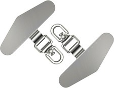 TENOC 360 Rotation Metal Phone Tether, Universal 360  Rotation-Silver