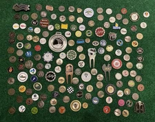 Golf Ball Markers  & Divot Repair Tools  Lot Of 150 Great Deal