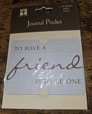 Journal pockets Stemma self adhesive pocket & insert for scrapbook cards crafts 