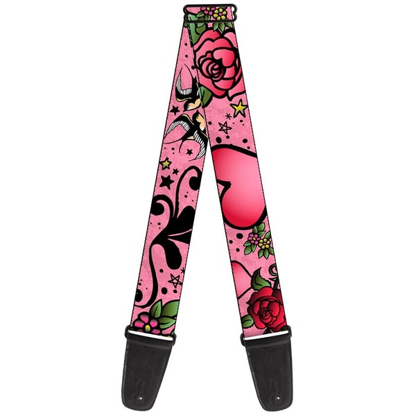 Guitar Strap - Mom & Dad Close-Up Pink W/Sparrows (Us Import) ACC NEU-image