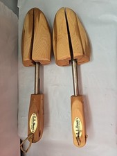 LL BEAN Men's Wooden Shoe Shaper Shoe Trees, size L-5 Large EUC