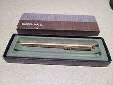Vintage Paper Mate Double Heart Gold Tone Pencil in Box - Made in USA