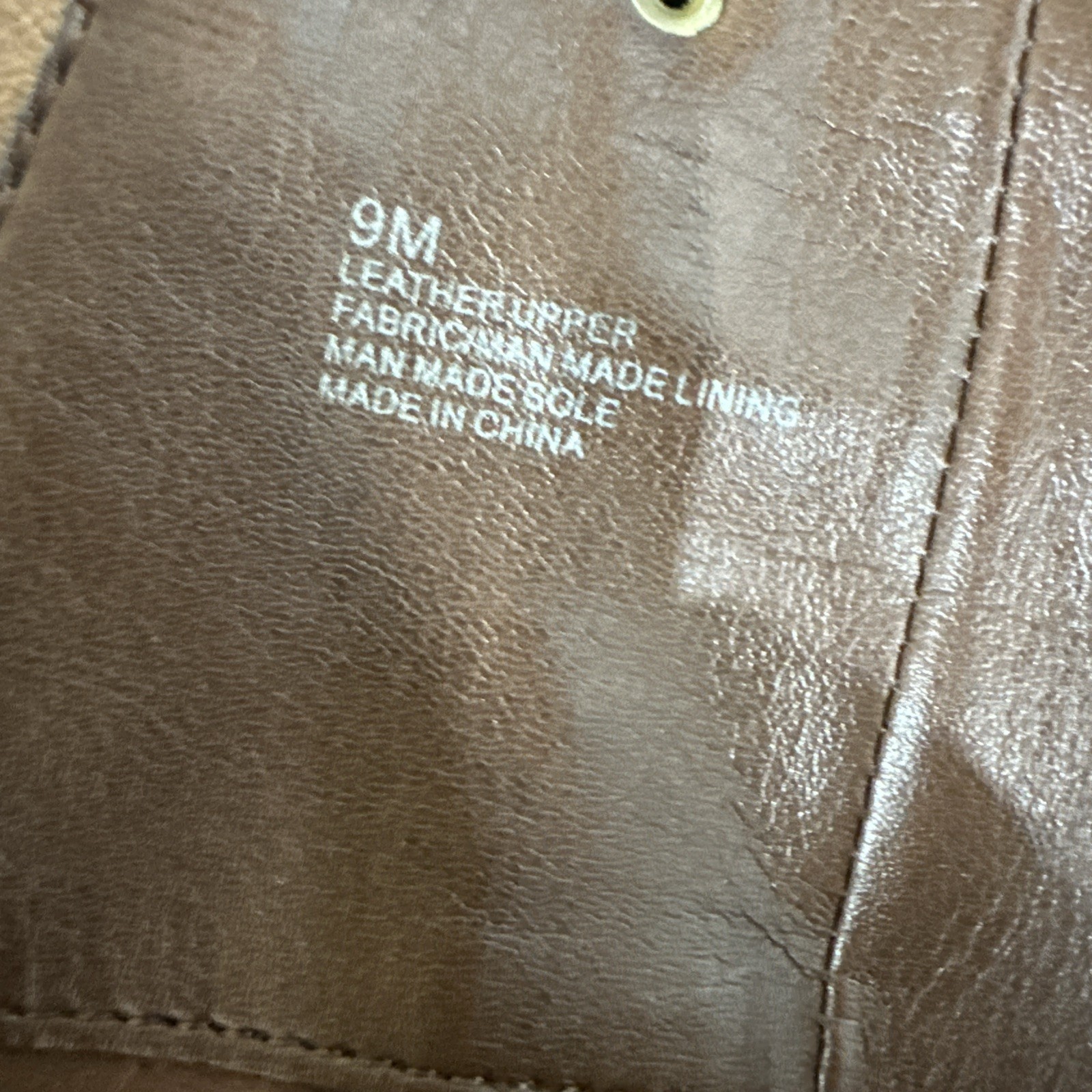 Gianni Bini Steampunk Boots Size 9M Mid Calf  Low Heel Brown Leather Wrap Strap