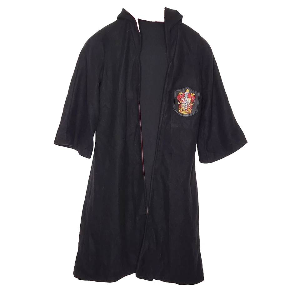 Rubies Harry Potter Gryffindor Robe Child Costume Black Hooded Cloak Medium 8 10 - Image 2 of 4