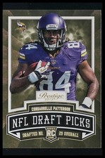 Cordarrelle Patterson 2013 Panini Prestige NFL Draft Picks Gold Rookie Card!!. rookie card picture