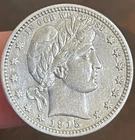 KEY DATE! 1915 S Barber Silver Quarter ~ RARE EXTRA FINE ~ 90% Silver