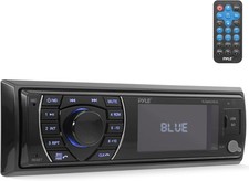 300W Bluetooth Marine Stereo Receiver - Single DIN In-Dash AM/FM Radio with USB/