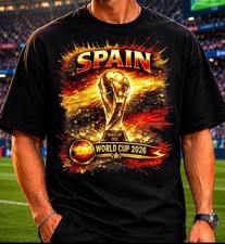 Futbol Team Spain 🇪🇸 T-SHIRT Unisex Adult Black Medium