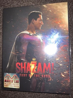 Shazam Fury of the Gods 4K SteelBook Manta Lab Full Slip Ltd Ed HTF OOP