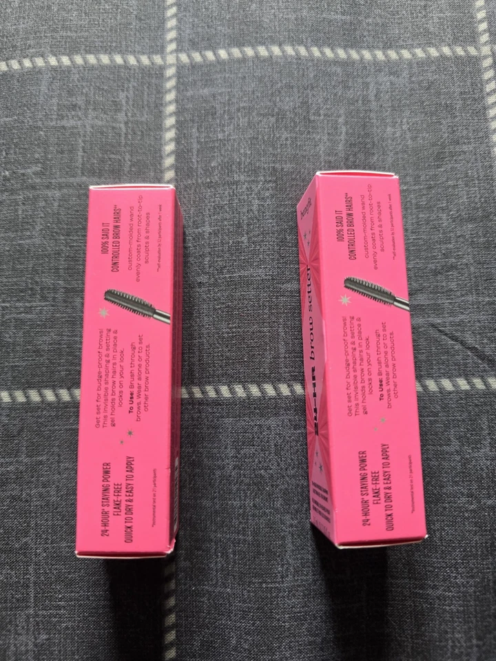 2 x Benefit 24-HR Brow Setter Clear Eyebrow Gel Mini 3.5ml - Brand New - Image 2 of 3