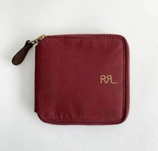 NEW RRL oil cloth Zip-around closure wallet FS from JAPAN