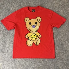 Drew House Teddy Bear Shirt Men’s Large Red Oversized Justin Bieber 