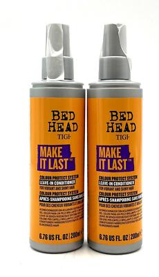 TIGI Bed Head Make It Last Leave In Conditioner/Vibrant & Shiny Hair 6.76 oz-2 P