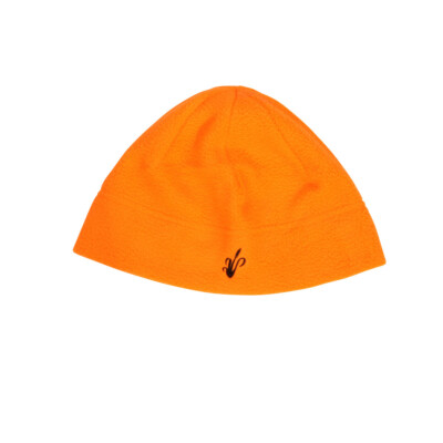 blaze orange fleece hat