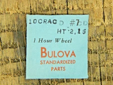 Genuine Bulova 10CRACD Hour Wheel Part 7CD Watch Part NEW OLD STOCK