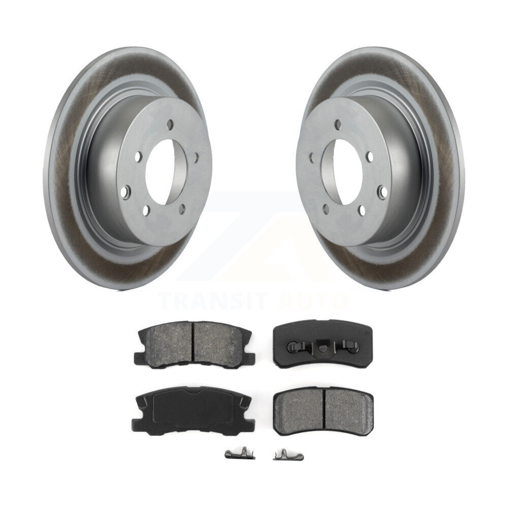 Jeep Mitsubishi Patriot Lancer Rear Brake Rotor & Semi-Metallic Pad Kit