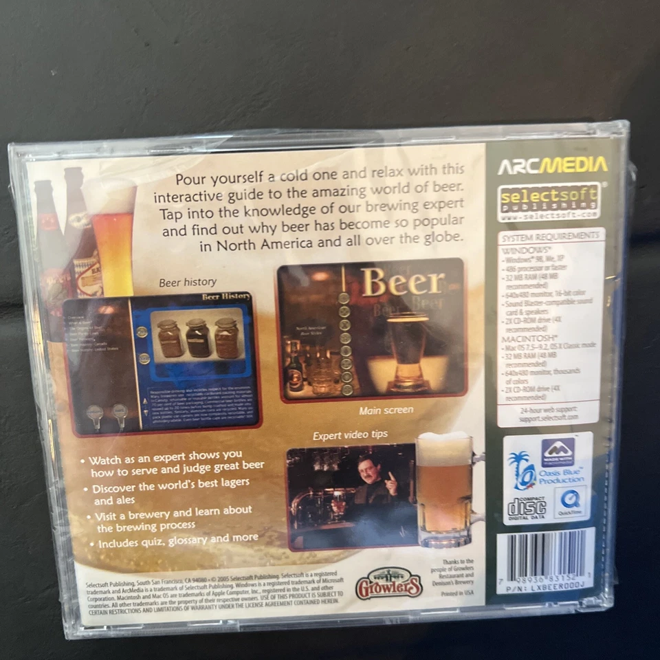 - Guide To the Amazing World Of Beer- CD ROM- Windows XP Compatible - Image 2 of 2