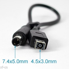 4pcs DC Power 7.4x5.0mm Male To 4.5x3.0mm Female Adapter Cable DELL HP Laptop