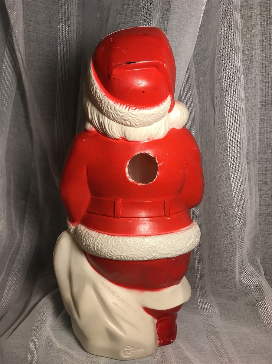 EMPIRE PLASTIC CORP 1968 Santa BLOW MOLD Christmas Winter Decor
