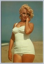 Postcard Marilyn Monroe in White Bathing Suit (Sam Shaw)