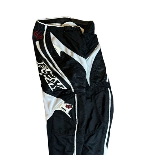 Youth Fox Racing Pants Size 8 Color Black White - Picture 6 of 6