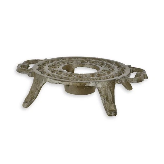 9934492 Stövchen Rechaud Gusseisen Untersetzer Barockstil Vintage 5x23x17cm - Bild 2 von 4