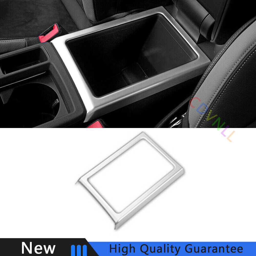 Fit For Audi Q3 2019-2021 Matte Silver Car Middle Console Water Cup Frame Trim