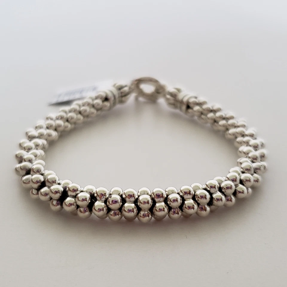 LAGOS Caviar Sterling Silver Signature Rope Bracelet 7mm Foto 4 de 4