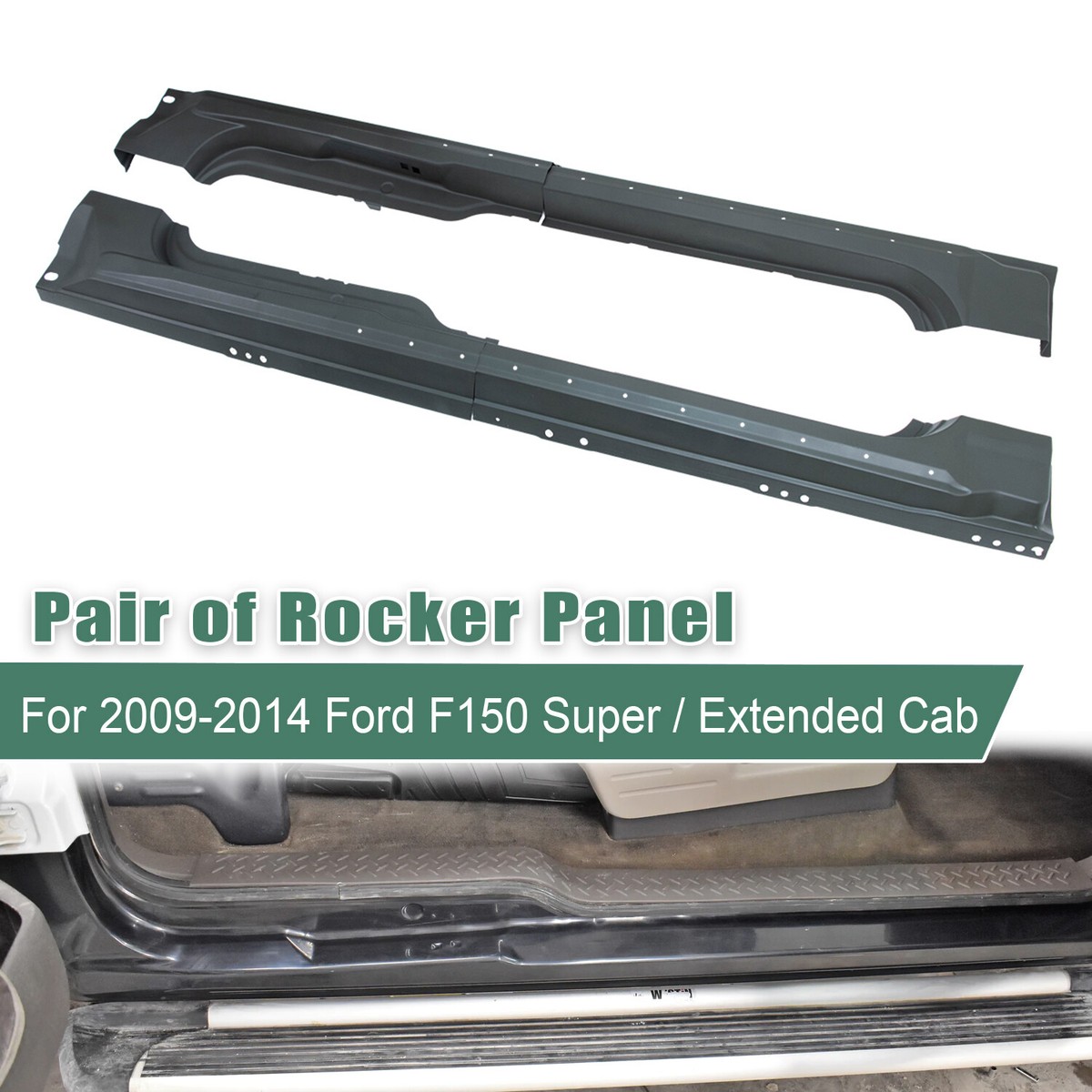 Extended Cab Truck Panels Pair Of Extended Rocker Panels For 2009–2014 ...