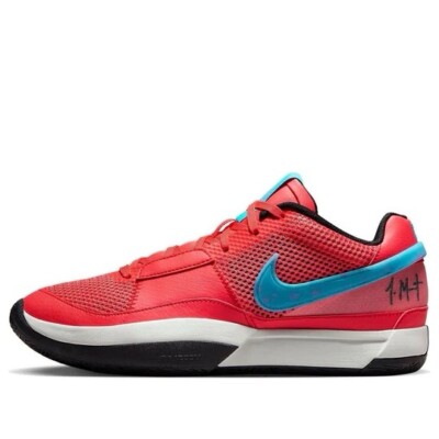 Size 16 Nike Ja 1 Fuel Ember Glow Blue Lightning Men Basketball Shoes DR8785-800