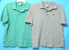 Lacoste Men's Polo Shirts Lot of 2 Green and Gray Size 5