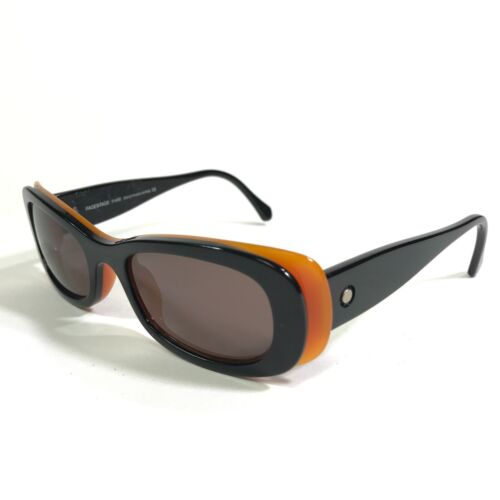 Face a Face Sunglasses DIVAS 2 COL.649 Black Orange Rectangular w/ Purple Lenses - 第 1/10 張圖片