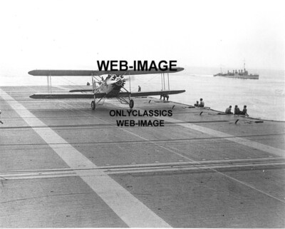 1932 BIPLANE AIRPLANE AIRCRAFT CARRIER PHOTO US Navy Martin T4M-1 Hornet Torpedo
