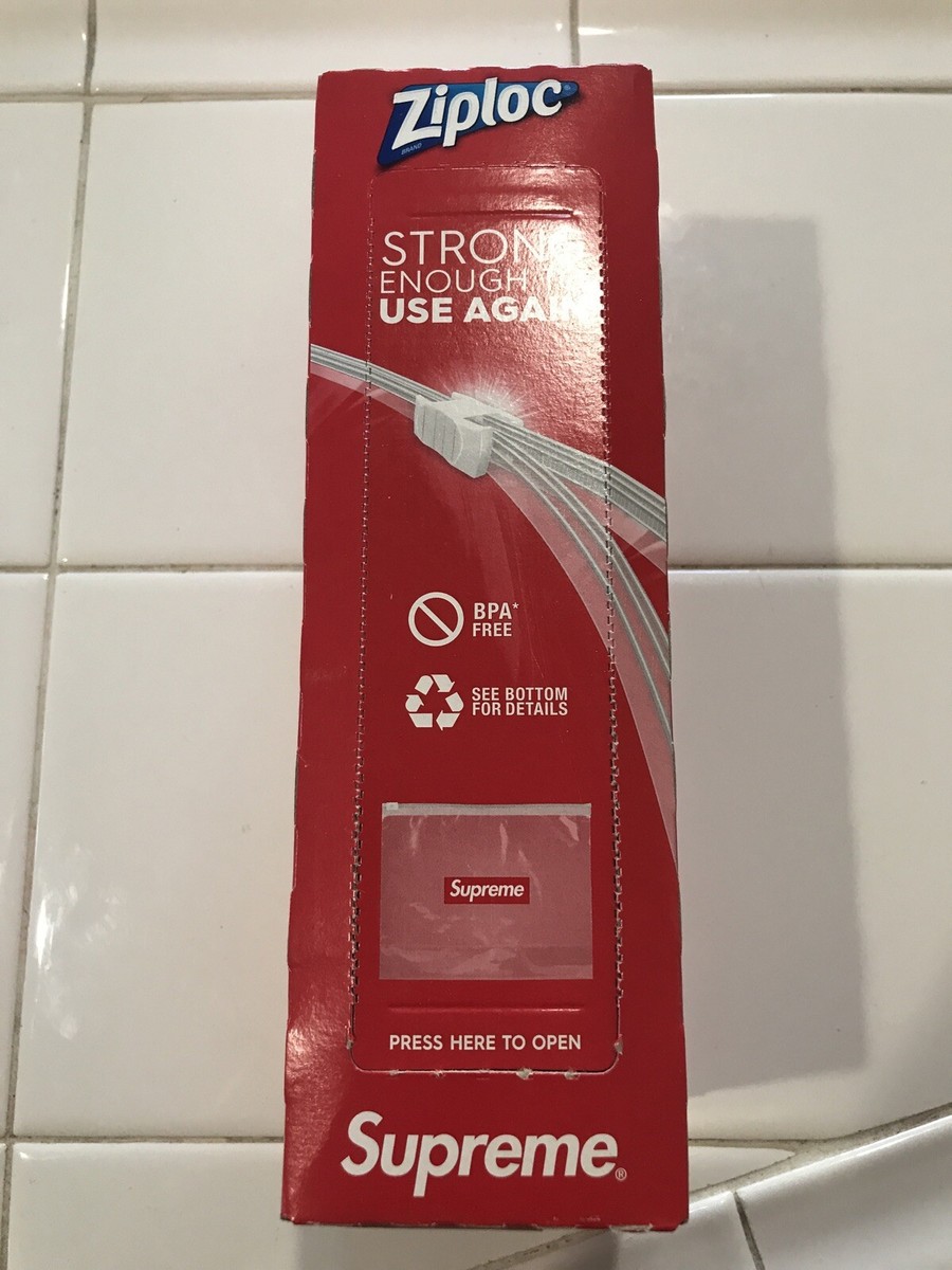 Supreme Ziploc Bags Box of 30 ジップロック Supreme Ziploc Bags (Box of 30) - シュプリーム ジップロック