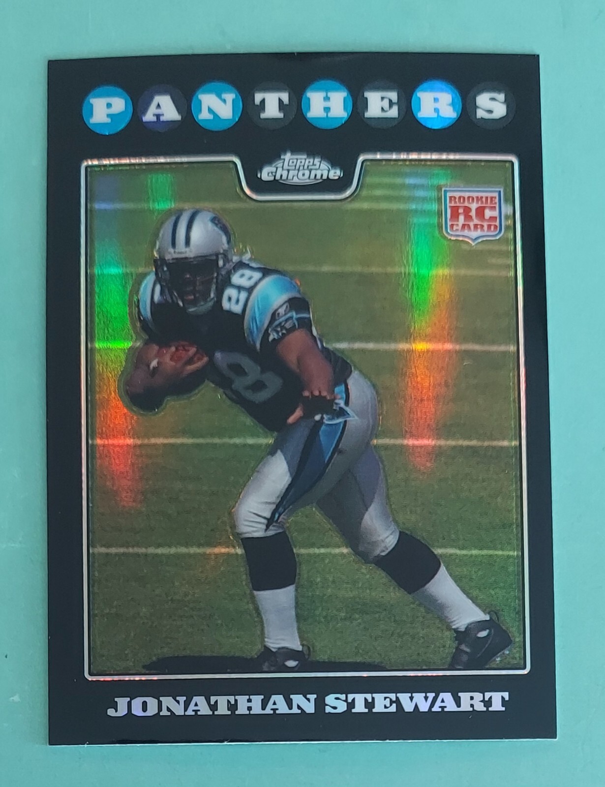 2008 Topps Chrome JONATHAN STEWART #TC183 Rookie Refractor RC Carolina Panthers 