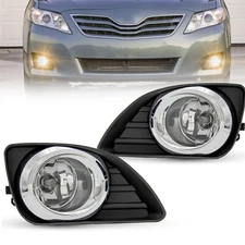 For 2010-2011 Toyota Camry Bumper Driving Fog Lights Lamps+Switch Kit Pair