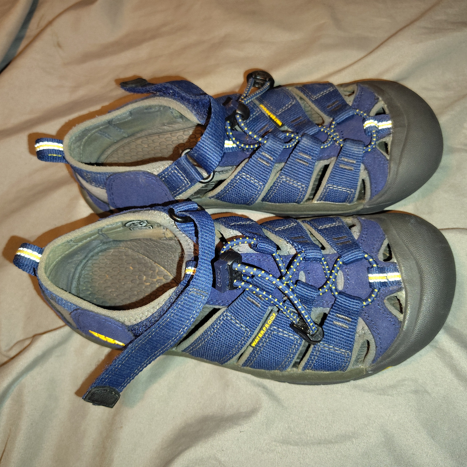 Sandali Keen Newport H2 impermeabili trail escursionismo blu navy ragazzi giovani taglia 3