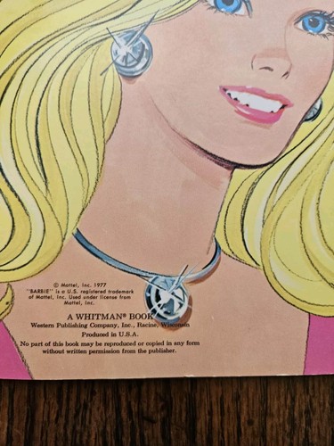 LOTTO bambole di carta vintage Whitman Barbie Ken sposa Miss America anni '70 - Foto 13 di 22