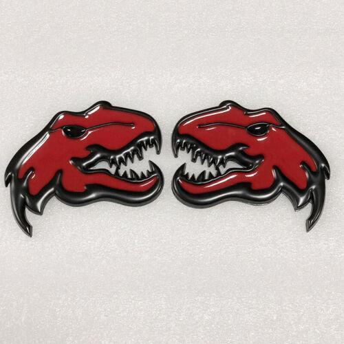 2x Metal RED Head Emblem For 1500 2500 Fender Badge Hellcat Style - Bild 4 von 5