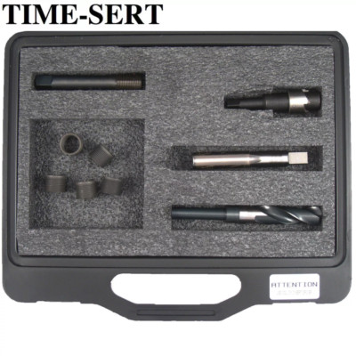 TIME-SERT  M20 x 1,5 mm Gewindereparatursatz - inkl. Gewindebohrer, Bohrer, Bohrung, 5 Einsätze