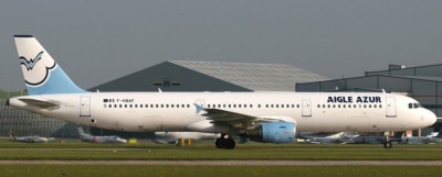 A-321 Aigle Azur Airbus A-321 Airplane Wood Model Free Shipping