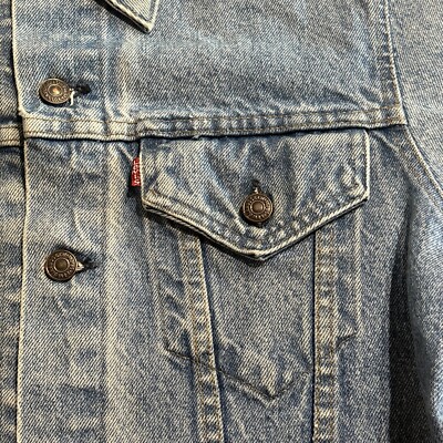 Vintage 80s Levi's USA Made Denim Type 3 Trucker Jacket 70505 0213