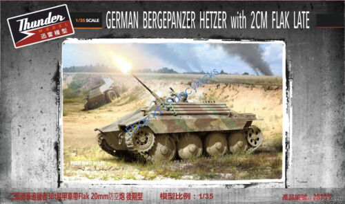 Thunder TM35105 1/35 German Bergepanzer Hetzer with 2cm Flak Late Plastic Model - Picture 1 of 4