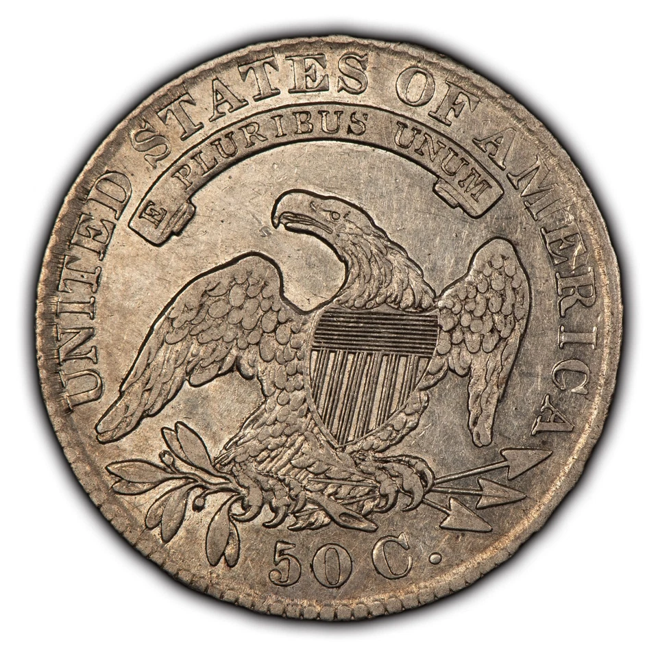 Medio dólar busto tapado 1830 50c - brillo - parece a prueba - XF/AU - SKU-H2615 Foto 2 de 4