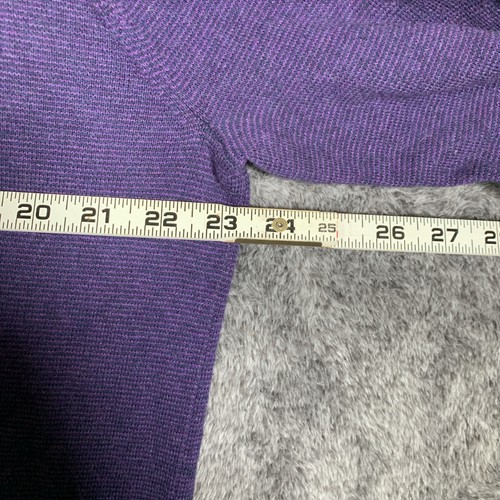 Suéter Bonobos Para Hombre XL Pullover 1/4 Cremallera Algodón Cachemira Púrpura Manga Larga - Imagen 11 de 11