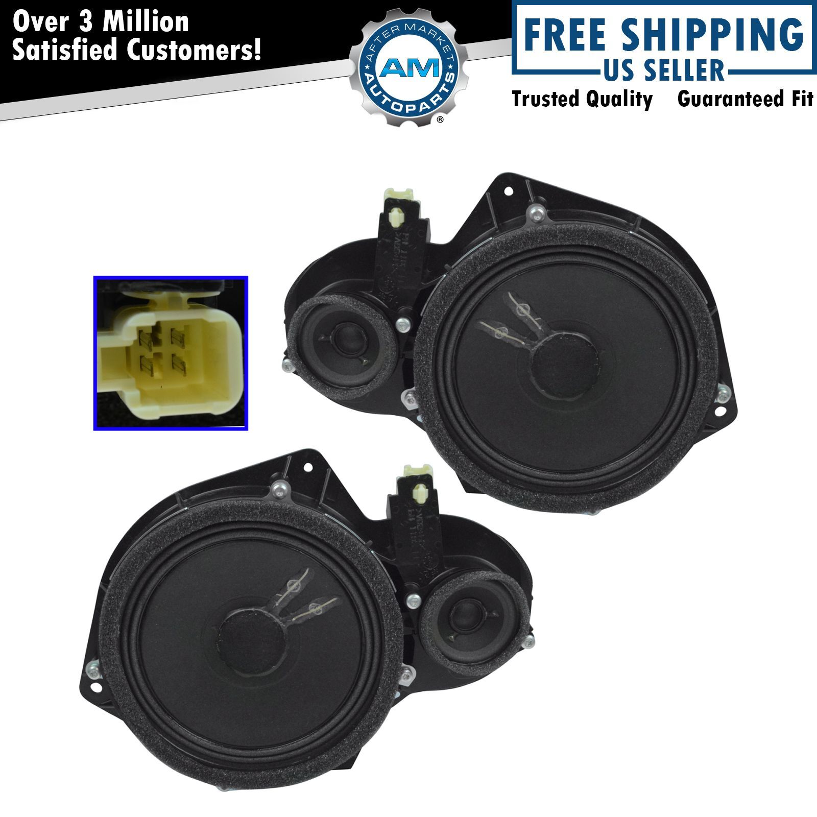 OEM JBL Door Speaker Front Lower Pair Set of 2 LH & RH for Toyota